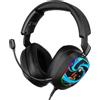 Konix Cuffie da gioco con cavo Konix Naruto Shippuden, audio surround 7.1, altoparlanti da 50 mm, microfono, LED Naruto Rasengan, nero