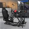 Marada Racing Sim Cockpit Con Sedile Da Corsa Adatto Per Logitech Thrustmaster
