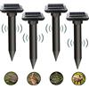 Queath Repellente Solare per Talpe 2025, Gopher e Altri Repellenti per Talpe 4 Pezzi, Repellente per formiche Regina per Giardino e Campeggio, Gopher, Repellente per Serpenti Talpa