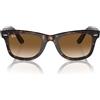 Ray-Ban Occhiali da Sole RB2140 902/51 Wayfarer Marrone/Marrone Unisex 50/22/150