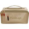 Camomilla Beauty Case da Viaggio "Make Up" Oro Champagne con Manico