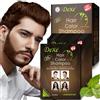 LUJAJIAO 10 flaconi di shampoo colorante istantaneo marrone scuro, shampoo colorante per capelli e barba marrone scuro da uomo, adatto sia per uomo che per donna, contiene estratti vegetali(Dark Brown)