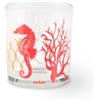 Excelsa Coral Bicchieri acqua, 3 pezzi, conchiglie e coralli