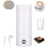 Nuxory Bollitore Elettrico Da Viaggio, 450 ml 3 in 1 Bollitore Elettrico Portatile Mini Due Sottobicchieri Omaggio, Acciaio Inox 304, Ebollizione Rapida, Chiusura Automatica per Tè, Latte, Caffè