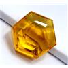 Gravity Gems Certificato Naturale 410 KT Esagonale Taglio Giallo Citrino Brasiliano Loose