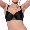 Selene, Reggiseno Donna Modellante, con Ferretto e Coppe Preformate in Morbido Tessuto, Collezione Sara, Colore Nero, Taglia 3D