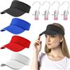 xianzhanEU 4 cappelli da uomo e donna, 4 colori, cappello da baseball, cappello da sole, con 4 clip per cappello, per attività all'aperto, viaggi, tennis, golf