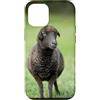 Cadeau Personnalisé beau Coeur D'Amour D Custodia per iPhone 12/12 Pro Pecora nero carino prato natura country
