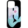 Cute Mermaid Alphabet Letters Apparel Co Custodia per iPhone 15 Pro Max Sirena lettera H acquerello alfabeto design