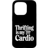 Fraxoweb Custodia per iPhone 15 Pro Thrifling è il mio amante dello shopping dell'usato vintage cardio