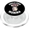 Pregnant Lady Shirts & Apparel Aspettando mamma Koala -Fied Momma Divertente Gravidanza PopSockets PopGrip per MagSafe