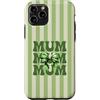 Animal Print Cute And Fun Custodia per iPhone 11 Pro Matcha verde carino fiocco mamma