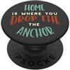 Whyitsme Design Divertente gioco di parole per la nautica, Vivere in barca D PopSockets PopGrip Adesivo