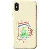 Studio Design Nautico Vintage Custodia per iPhone X/XS Orgoglio Nautico del Rhode Island con Design Vintage