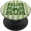 Animal Print Cute And Fun Matcha verde carino fiocco mamma PopSockets PopGrip Adesivo