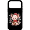 cat winter ukulele santa hat snow winter Custodia per iPhone 17 Pro Max Cat suona l'ukulele in inverno