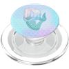 Cute Mermaid Alphabet Letters Apparel Co Lettera D a forma di sirena, design ad acquerello PopSockets PopGrip per MagSafe