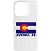Colorado Cities & Towns Custodia per iPhone 14 Pro Bandiera del Colorado Aurora USA Souvenir