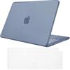 FINTIE Cover Compatibile con MacBook Neo 13 Pollici A3404 (A18 Pro Chip, 2026) - Ultra Sottile Trasparente Custodia Rigida Protettivo Guscio Rigido Case + Copritastiera, Indaco (Opaca)