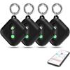 LEYMENCOJ Smart Tag 4 Pezzi,Localizzatore Bluetooth per Android e iOS, Compatibile con Apple Find My & Google Find Hub Device, Tracker Impermeabile IP67 per Trovare Chiavi, Valigie, Borse, Portafogli (Nero)