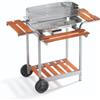 Ompagrill Barbecue a carbonella ompagrill 60-40 pro c in acciaio inox 60,5x33x96 cm