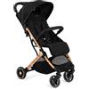 MoMi Passeggino MoMi Estelle Gold Nero fino a 15 kg