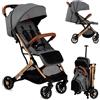 MoMi Passeggino MoMi Estelle Gold Grigio fino a 15 kg