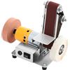Deurqund Mini levigatrice a nastro, 4000 - 9000 giri/min, levigatrice a nastro elettrico a 7 velocità, con 20 nastri abrasivi e accessori per legno/metallo/gioielli