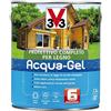 V33 Protettivo Completo Per Il Legno All'Acqua, Tenuta Anti-Goccia, Latta Da 2500 Ml, Resa 30 Mq Ca. Noce Antico