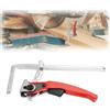 WIYETY - Morsetto a leva, 160/60 mm, fissaggio a binari di guida, rosso, per tavoli multifunzionali