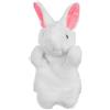 HoveeLuty Marionetta coniglietto Marionette realistiche e carine a forma di animale con orecchie lunghe per bambini e adulti, peluche morbido da 10 pollici, marionette a forma di animale per la casa, l'asilo, l