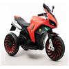 WITIT INTERIORS WITIT Motore Moto Motocicletta ELETTRICA per Bambino Bambina Bambini BBF-900 con 2 batterie 6V 4,5 Ah Rossa, Bianca e Blu,3 ruote, sospensioni, luci led, musica, carico massimo 30 Kg (Rosso)