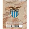 SS LAZIO - Scudetto in Metallo con Supporto in Plexiglass - Vintage Anni 2000