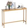 VASMIA Consolle Ingresso,Tavolo Consolle, 100 cm Tavolo Console Stretto,Tavolino da Divano Bambù per Soggiorno, Corridoio,Assemblaggio Semplice,Naturale