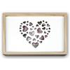 ZEP S.r.l. Love Box USB per 13 x 18 Foto Scatola in Legno, Legno Naturale e Bianco, Dimensioni Esterne 24,5 x 16 x 5 cm