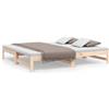 vidaXL Letto da giorno allungabile 2x(75x190) cm in legno di pino massiccio