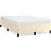 vidaXL Struttura letto crema 120x200 cm in Pelle finta