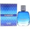 Missoni Wave, profumo da uomo, 30 ml, fragranza agrumata con note di mandarino, marine, salvia sclarea, lavanda, rosmarino, pruno selvatico, orchidea, patchouli, vetiver, spray