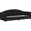 vidaXL Letto da giorno nero 80x200 cm in velluto