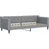 vidaXL Letto da giorno grigio chiaro 80x200 cm tessuto