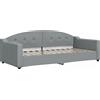 vidaXL Letto da giorno grigio chiaro 90x200 cm in tessuto
