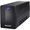 Phasak UPS Phasak Essential Interactive 600 VA - Modello PH 9464, protezione da sovratensione, regolatore di tensione automatico, protezione da sovratensione, avviamento a freddo, ricarica automatica