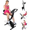 Mobiclinic® Fitness, cyclette pieghevole + bande di resistenza, 2 in 1, Everest, 8 livelli, fino a 100 kg, display LCD, cardiofrequenzimetro, sedile regolabile