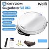 MAVURA Robot aspirapolvere Oryzom™ V8 Slim - Pulizia completamente automatica con funzione di lavaggio e app: bianco