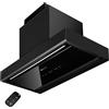 KOMPATIC Cappa Aspirante da Incasso Kompatic Yara 60 KPYR60BIB, 60 cm, 800 m³/h, Classe A+, Gesture e Touch, Telecomando, No Drip, LED Regolabile, Nero
