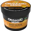 ORGANIC MIMI Body Scrub Mango Butter & Pineapple, Scrub Corpo Burro di Mango & Ananas, con Zucchero e Sale Marino, Idratante Nutriente, Antiossidante, Esfoliante, Effetto Seta, 120g