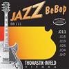Thomastik-Infeld Thomastik Corde per chitarra elettrica Jazz BeBop Nickel Round Wound set BB111 Extra Light .011-.047w