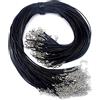 CEEYSEE 100 Pz Collana Corda con Fermaglio Nero Cerato Collana Stringa per Gioielli Collana Braccialetto Making Supplies(YXLS)