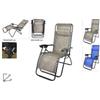 G.T.R. Sedia a sdraio poltrona blu o beige