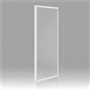OGOMONDO Misure 72-74.5xh185cm Trasparente, CONFEZIONE 1 *** Lato fisso per box doccia corner bianco cristallo temprato trasparente e serigrafato